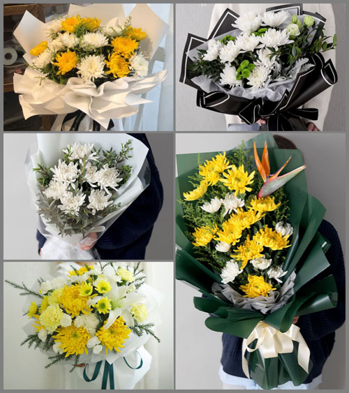 浙江省金华义乌市义亭镇全村村白事花束代送